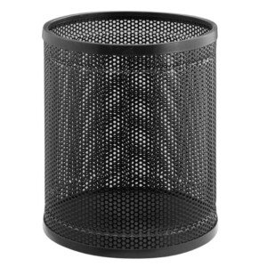 CESTO PAPELERO CALADO PINTADO CON ARO PVC